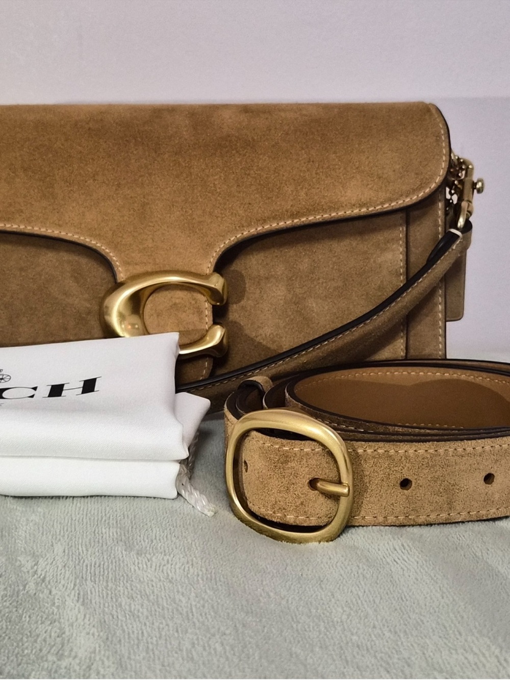 Coach Tabby 26 in Suede Brown
